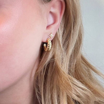 Paloma hoops i forgyldt sølvMerlePerleMerleperle