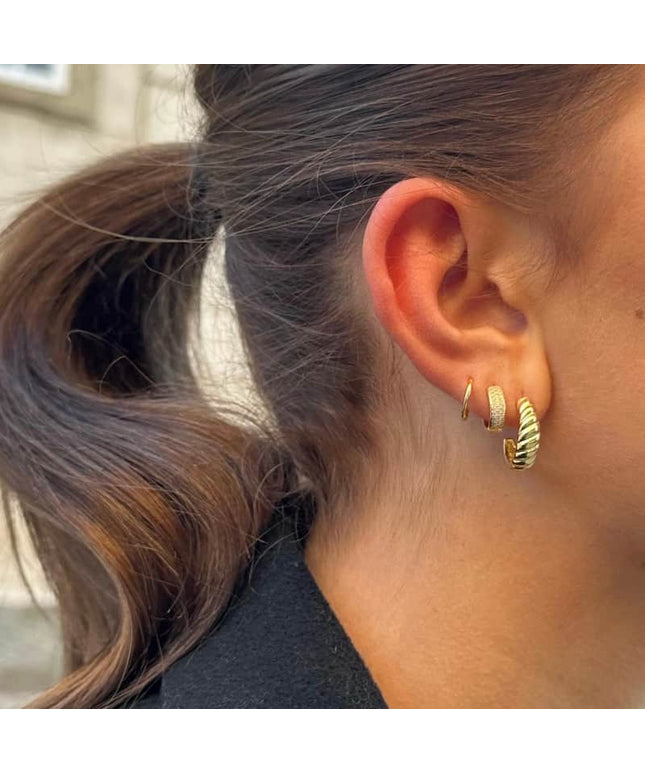 Paloma hoops i forgyldt sølvMerlePerleMerleperle