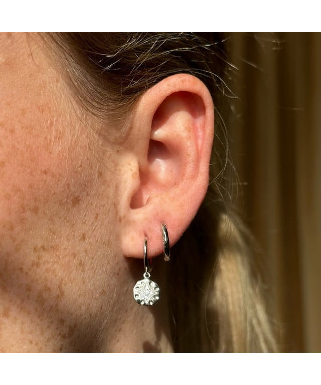 Smilla Small hoops i sølv. 12,5 mmMerlePerleMerleperle