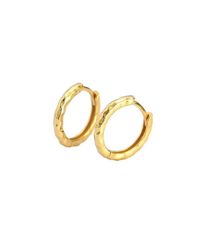 Smilla Small hoops i forgyldt sølv 12,5mm