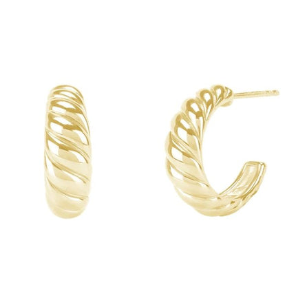 Paloma hoops i forgyldt sølvMerlePerleMerleperle